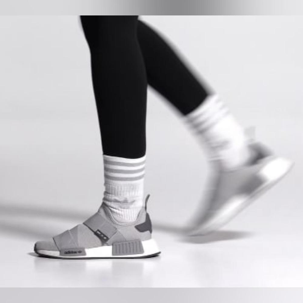 Adidas NMD R-1 Strap Gray Sneakers 9.5
